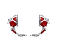 Sbyhbhyds Temperament Earrings Female Needle Senior Sense Year After Year More Than Trendy Earrings All Earrings Pendant Accessories Pearl Jewelry Set for Women (Silver, One Size)