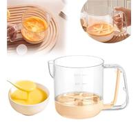 Sbyzm Creative Egg Mixing Cup, Semi Automatic Whisk Cup, Multifunction Egg Beater Hand Whisk, Quick Hand Mixer Stirrer Kitchen Tool for Milk Powder Marinades Eggs Cake Batter
