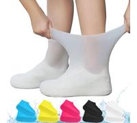 Sbyzm Waterproof Shoe Covers, Reusable Protective Silicone Shoe Covers, Rubber Rain to Slip Apply Men, Shoe Cover, Women, Kids,Non