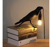 Sbz Bird Lamp Table Lamp Playing Raven/Applique, Modern Table Light, Bird Desk Lamp, Table Lamp Mordern Art Deco Table Lamps Bedside Decor for Living Room Decoration Raven Desk Lamp