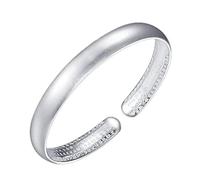 SBZIOJHDR bracelet, Women Fashion Minimalist Smooth Surface Cuff Bangle Friendship Bracelet Ladies Silver Jewellery Birthday Gifts For Sisters Friend
