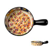 SBZIOJHDR Ceramic Noodle Bowl, Ceramic Instant Noodle Bowl, Soup with Handle 600ml, Single Shallow, Small Ramen, Microwave and Oven