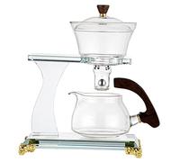 SBZIOJHDR Coffee Mug, Semi-Automatic Tea Set Magnetic Water Diversion Teapot Heat-Resistant Glass Making Pot
