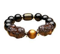 SBZIOJHDR Diamond bracelet Bracelet Red Agate Gemstone Energy Tiger Eye Beaded Adjustable Protection Men Jewelry Gifts,3,14MM(1-12MM)