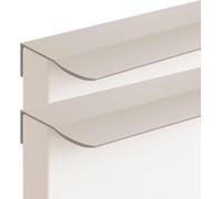 SBZIOJHDR Door Handle, Aluminum Alloy Concealed Handles Wardrobe Kitchen Cupboard Finger Edge Pull Cashmere Grey 2 Pieces(Overall Length 150mm)