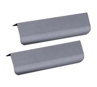 SBZIOJHDR Door Handle, Aluminum Alloy Wardrobe Kitchen Concealed Handles Finger Edge Pull Drawer Grey 2 Pieces(Overall Length 1200mm)