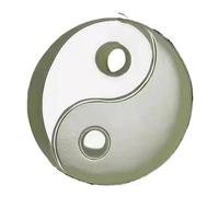 SBZIOJHDR jadeite necklace， Natural White Jade Yin Yang Yinyang Tai Chi Eight Diagrams Pendant Necklace Amulet Men And Women