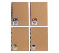 SBZIOJHDR leather notebook， Star Spiral 4 Subject, College Ruled Paper 60 Sheets Hardcover Tabs Diary Learning Student Gifts(D)