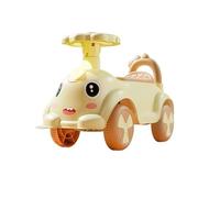 SBZIOJHDR Wiggle car, Wiggle Car 4 Wheels Ride on Push with Under-seat Storage Horn Music Toys for Toddlers Boys Girls Swing Card(Gelb)