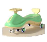 SBZIOJHDR Wiggle car, Wiggle Car Kids Ride On Toy Swing With Traction Rope For Ages 3 Years And Up Cars(Grn)