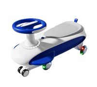 SBZIOJHDR Wiggle car, Wiggle Car Music Light Anti-rollover For Kids Swing Silent Flash Wheel Age 3 And Up Months Cars(Blu)