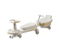 SBZIOJHDR Wiggle car, Wiggle Car Ride-On With Music Lights Silent Wheels Trailer Indoor Outdoor Use Safe Educational Gift Swing Card(Wei,Upgraded version)