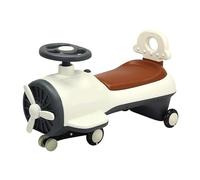 SBZIOJHDR Wiggle car, Wiggle Car Twist Music With Light Silent PU Universal Wheels Anti-Rollover Sturdy Swing Cars Card(Gris)