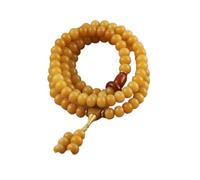 SBZIOJHDR wooden necklace， Alxa Weathered Bodhi Root Necklace Bracelet 108Buddha Beads Rosary for Men Women Prayer Meditation