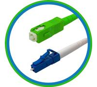 SC/APC to LC Fiber Optic Patch Cable - 3M / 9.84ft - Single Mode - SIMPLEX - Commercial QUALITY