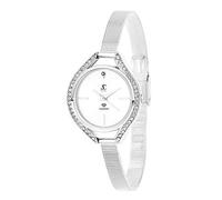 SC Crystal - Women's watch, bluetone, silver, rhodium-plated metal watch with clasp, gift idea for women - click on visit the store to see our jewellery., Blue, Réglable avec fermoir, Bracelet