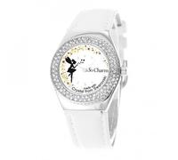 SC Crystal - Women's Watch, White, Adjustable with Clasp, Gift Idea for Women - Click on Visit The Store to See Our Jewelry., White, Réglable avec fermoir, Strap