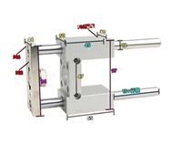 SC Cylinder Fixed Guide Bracket Three axis and Three Rod Pressure Cylinder with Guide Rod SC32-50 SC32-75 SC32-100 SC32-200(SC32-50)