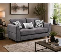 SC FURNITURE LIMITED Grey Fabric 3 Seater Sofa Ankora