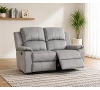 SC FURNITURE LIMITED Grey Fabric Reclining 2 Seater Sofa - Quest