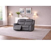 SC FURNITURE LIMITED Grey Leather Gel Reclining 2 Seater Sofa - Clifton