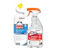 SC Johnson Professional Bathroom Cleaning Bundle - Duck Deep Action Gel Marine 750 ml + Mr Muscle Washroom Cleaner 750 ml - Powerful Limescale & Germ Removal - For Professional Use Only