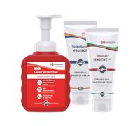 SC Johnson Professional Skin Care & Hygiene Bundle - Stokoderm Protect Barrier Cream + Cutan InstantFOAM Hand Sanitiser 400 ml + Stokolan SensitivePURE Care Cream - Healthy Skin - For Professional Use