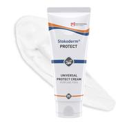 SC Johnson Professional Stokoderm Protect Skin Barrier Cream - 100ml | Guards against water & oil-based contaminants. Quick-drying, non-greasy, perfume & dye-free. For professional use only.