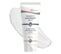 SC Johnson Professional Stokoderm Sun Protect SPF30 - UVA/UVB/UVC Protection - Moisturising Suncream - Water Resistant - Vitamin E - Perfume Free - 100ml Tube - For Professional Use Only