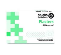 Sc Johnson St John Ambulance Fabric Plasters Assorted - Pack Of 100 Plasters