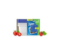 SC Johnson Ziploc Container, Medium Square - 40 oz - 3 ct