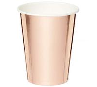 Amscan 9908654 Sc Metallic Rose Gld 250Ml Cup