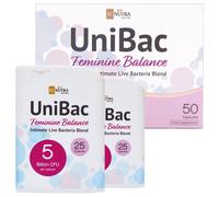 Probiotics for Women | Vaginal Probiotics | Thrush, Cystitis, UTI & Bacterial Vaginosis | UniBac Feminine Balance Intimate Flora | Capsules - 50 Count