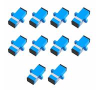 SC/OS2 Single Mode Fiber Optic Coupler 10Pcs SC Female to Female Simplex Fiber Optic Adapter Compatible with Network Equipment Patch Panel