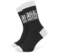 SC Products Bald Lives Matter Funny Socks Bald Joke Gifts For Men | Size 6-12 Novelty Socks Funny Stocking Fillers for Men | Christmas Presents For Dad Grandad | Rude Secret Santa Gift For Him