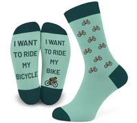 SC Products Cycling Socks Bike Gifts for Men | Size 6-12 Cotton Rich Funny Socks Cycling Gifts for Men | Bike Accessories Presents For Male Cyclists | Bicycle Secret Santa for Him Stocking Fillers