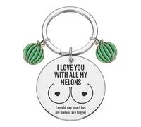 SC Products I Love You Keyring Funny Boyfriend Gifts for Husband | Christmas Presents for Boyfriend Keyring | Fiance Christmas Presents for Husband | Funny Valentines Gifts for Him on Valentine's Day
