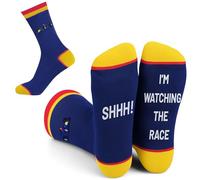 SC Products Motorsport Socks for Racing Lovers | Size 6-12 Cotton Novelty Socks for Men Motor Race Gifts | Sports Car Gifts for Men Christmas Presents | Motorsport Merchandise for Racing Fans
