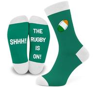 SC Products Novelty Socks Funny Rugby Gifts for Men Stocking Fillers | Size 6-12 Cotton Rugby Socks for England Scotland Wales & Ireland Fans | Sports Gift Men and Boys for Christmas