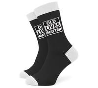 SC Products Old Lives Matter Funny Socks | Size 6-12 Cotton Novelty Socks Funny Gifts for Men | Rude Secret Santa Gifts For Men Stocking Fillers | Christmas Presents For Dad Joke Presents for Grandad
