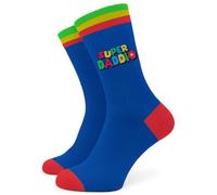 SC Products Super Daddio Funny Gifts for Dad Socks | Size 6-12 Cotton Best Daddy Socks Daddy Gifts from Daughter or Son for Xmas Birthday Fathers Day | Christmas Presents for Dad Stocking Fillers
