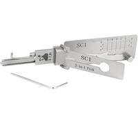 SC1 2 in 1 Stainless Steel Master Key Decoder Lock Picking Tool - Can Open Any Lock