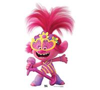 STAR CUTOUTS SC1494 Mini Microphone Heart Glasses Height 95cm Width 58cm, Solid, Multicolour, Small Poppy Trolls