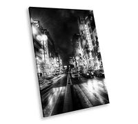 SC158 New York City Black White Portrait Canvas Picture Print Small Wall Art