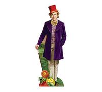 SC1650 Willy Wonka (Gene Wilder) Life Size Cardboard Cutout with Free Mini Cut Out Perfect for Birthdays, Gifts, Parties & Fans