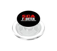 SCA Awareness Fighter - Sudden Cardiac Arrest Awareness PopSockets PopGrip for MagSafe