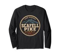 Scafell Pike 978m Lake District Cumbria England Fell Walking Long Sleeve T-Shirt