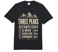 Scafell Pike Mount Snowdon UK Peaks Summit Hiking Challenge Comfort Colors Adult Heavyweight T-Shirt