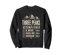 Scafell Pike Mount Snowdon UK Peaks Summit Hiking Challenge Sweatshirt