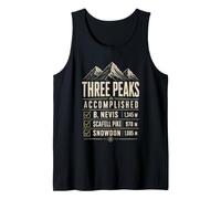 Scafell Pike Mount Snowdon UK Peaks Summit Hiking Challenge Tank Top